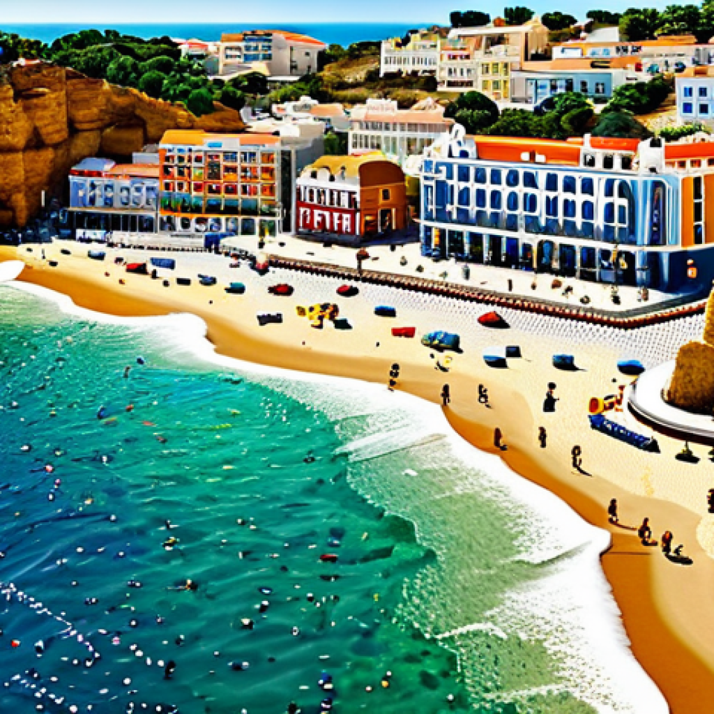 **
"A vibrant and detailed LEGO mosaic depicting a scenic view of the Algarve coastline, Portugal, with colorful buildings, sandy beaches, and clear blue water, fully clothed, safe for work, appropriate content, professional LEGO artist, perfect anatomy (of buildings/landscape elements), natural proportions, family-friendly, high quality."
**