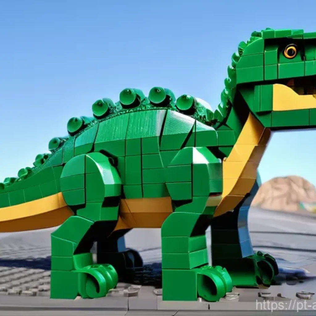 레고 크리에이터 공룡 시리즈 - Here are three detailed image generation prompts in English, based on the provided text about LEGO C...
